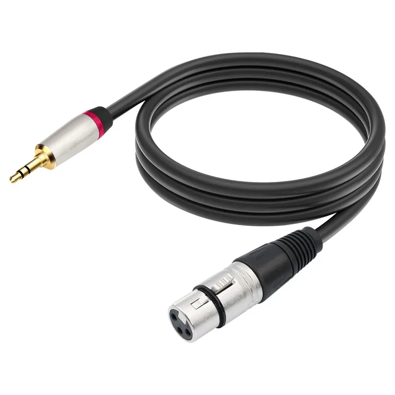 

Double Shielded 3.5mm To Canon Balanced XLR To 1/8 3.5mm Condenser Microphone Audio Cable