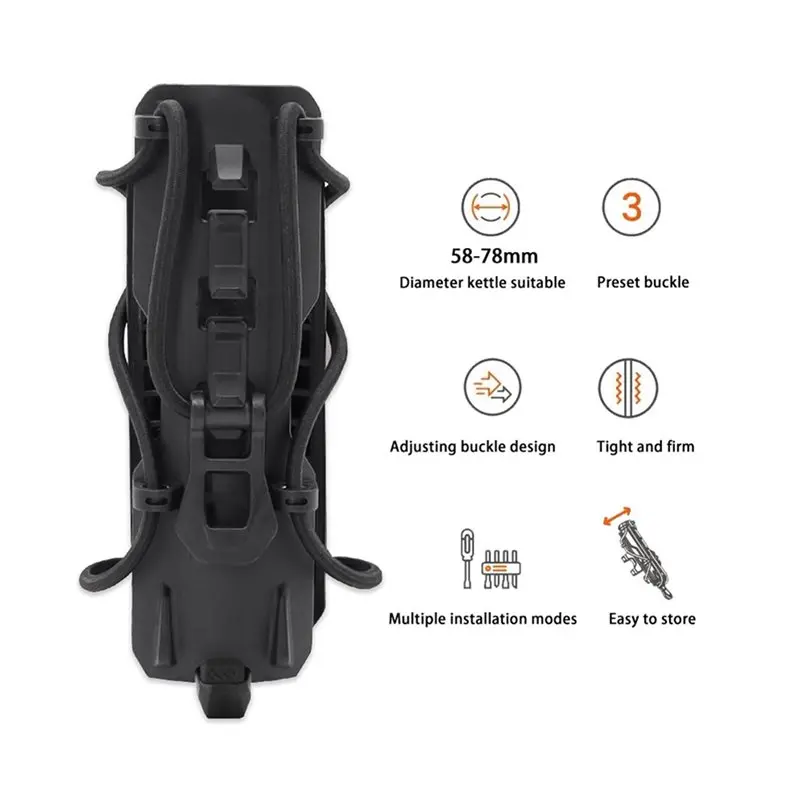 2X Motorcycle Cup Holder, 22Mm-25Mm Protective Bumper Water Bottle Holder, 360° Rotation Expandable