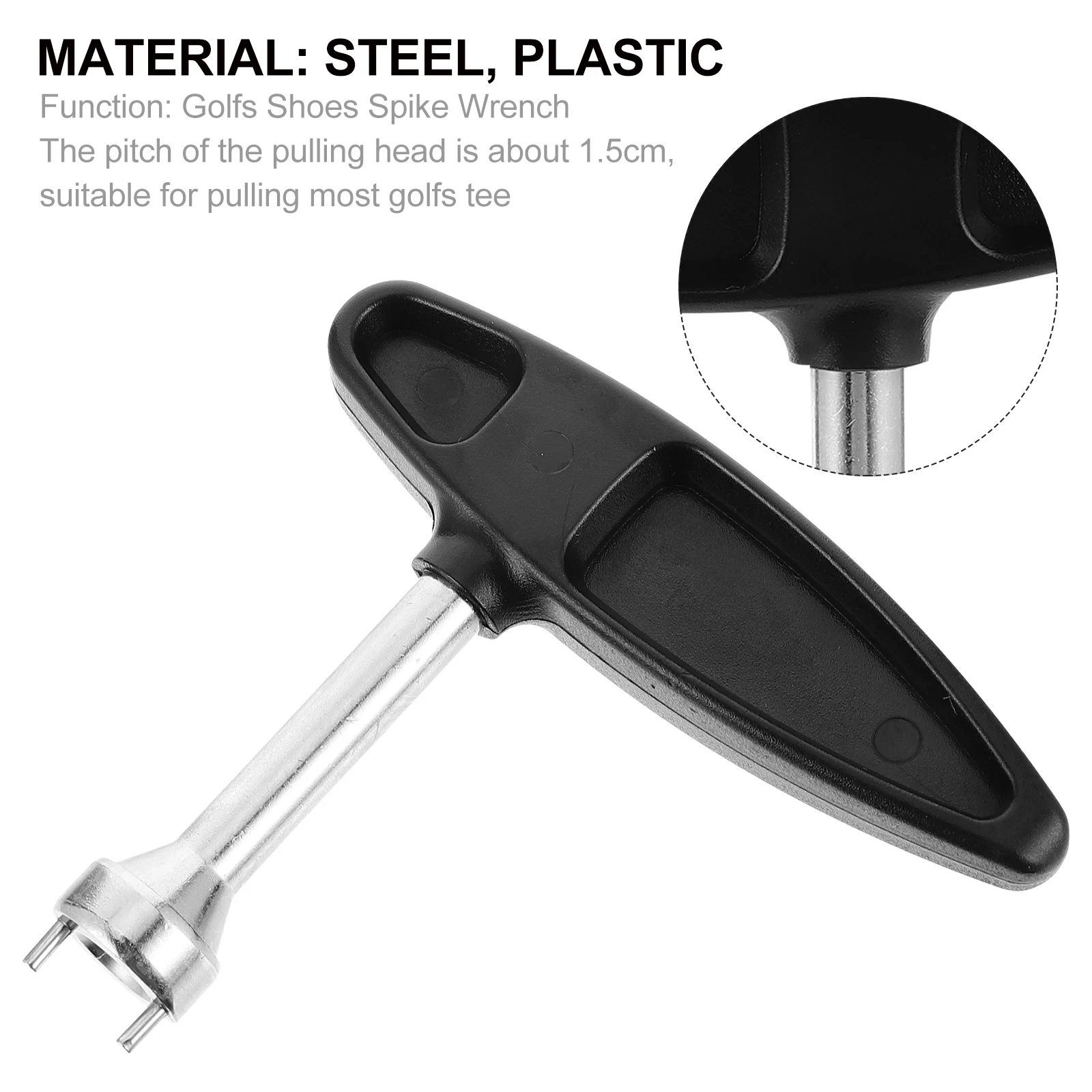 

Golf Nail Puller Shoe Spike Changing Kit Tool Accessory Wrench Shoes Stainless Steel