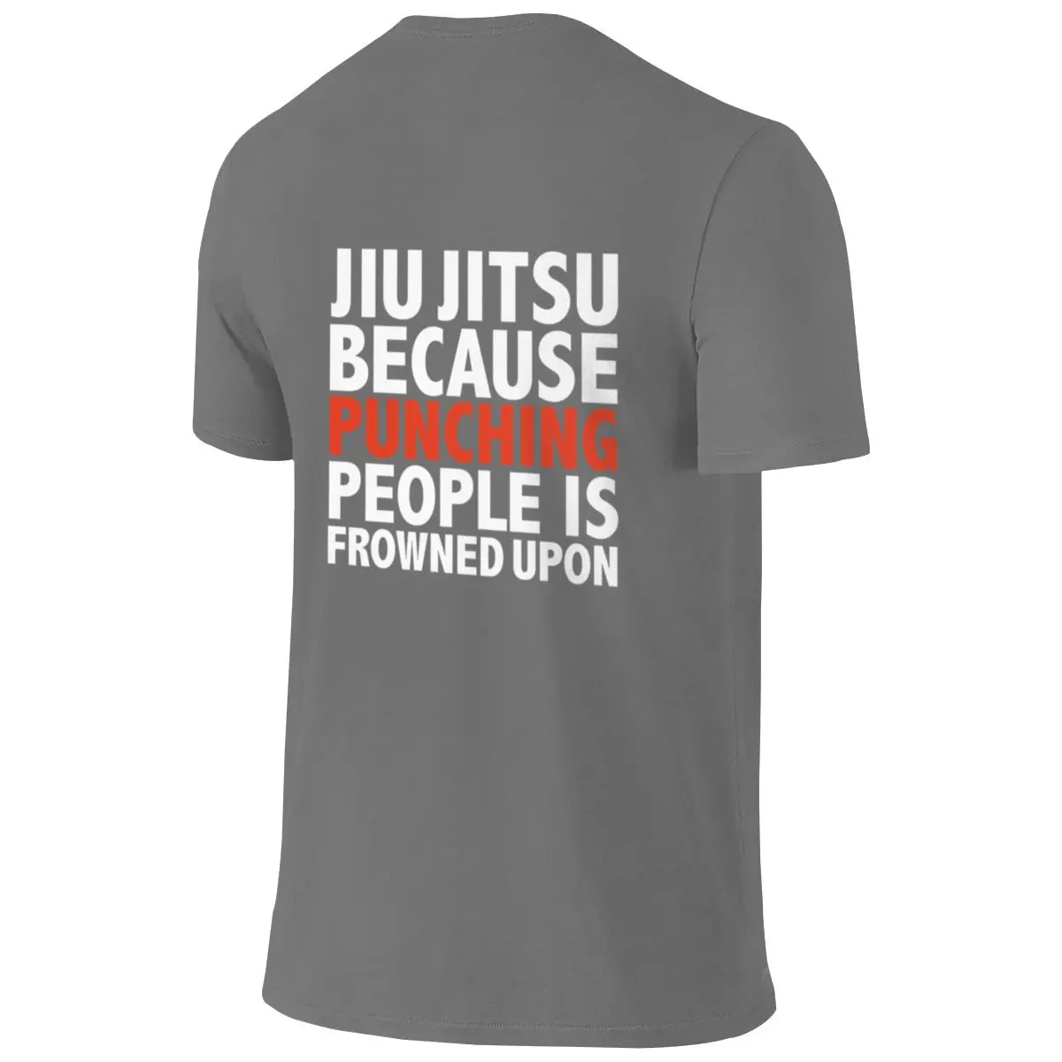 Jiu Jitsu Because Punching People Is Frowned Upon Crisp Reversible T-shirtLazy Style Soft Tones Tee