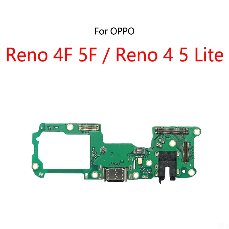 

USB-порт для зарядки, разъем, гибкий кабель для OPPO Reno 4F 5F 4 5 Lite, модуль зарядной платы