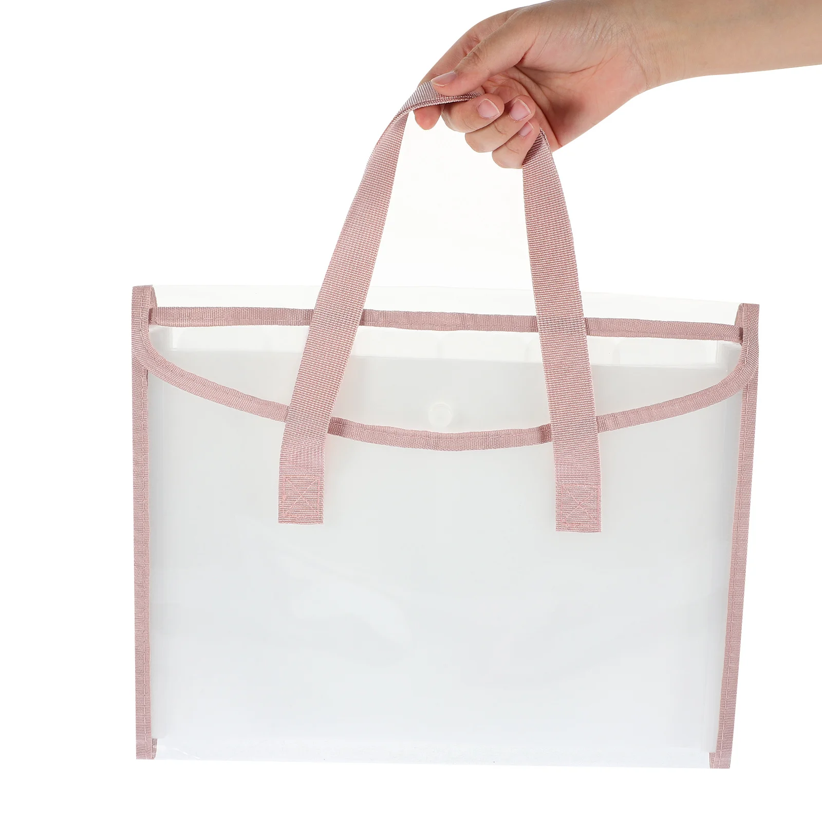 

Documents Bag Storage File Expandable Folders Paper Holders with Dividers Pink Organizer Pocket Office