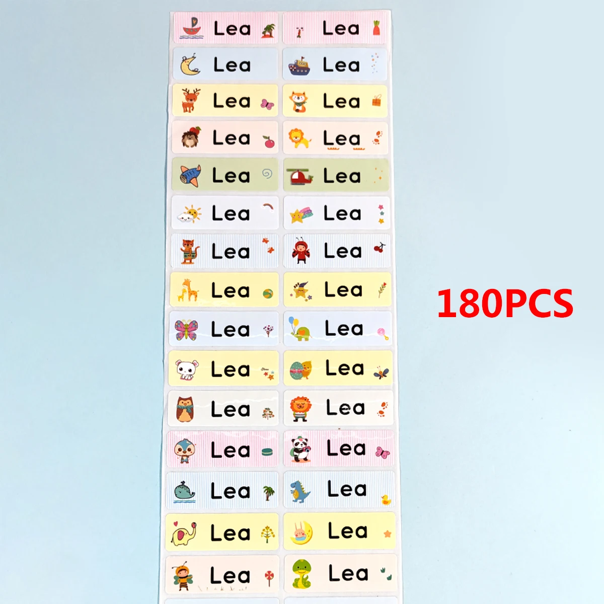 60pcs/120pcs/180pcs/240pcs Personalization Custom Text name Labels Personalized Weatherproof Name Stickers for Outdoor Bottles &