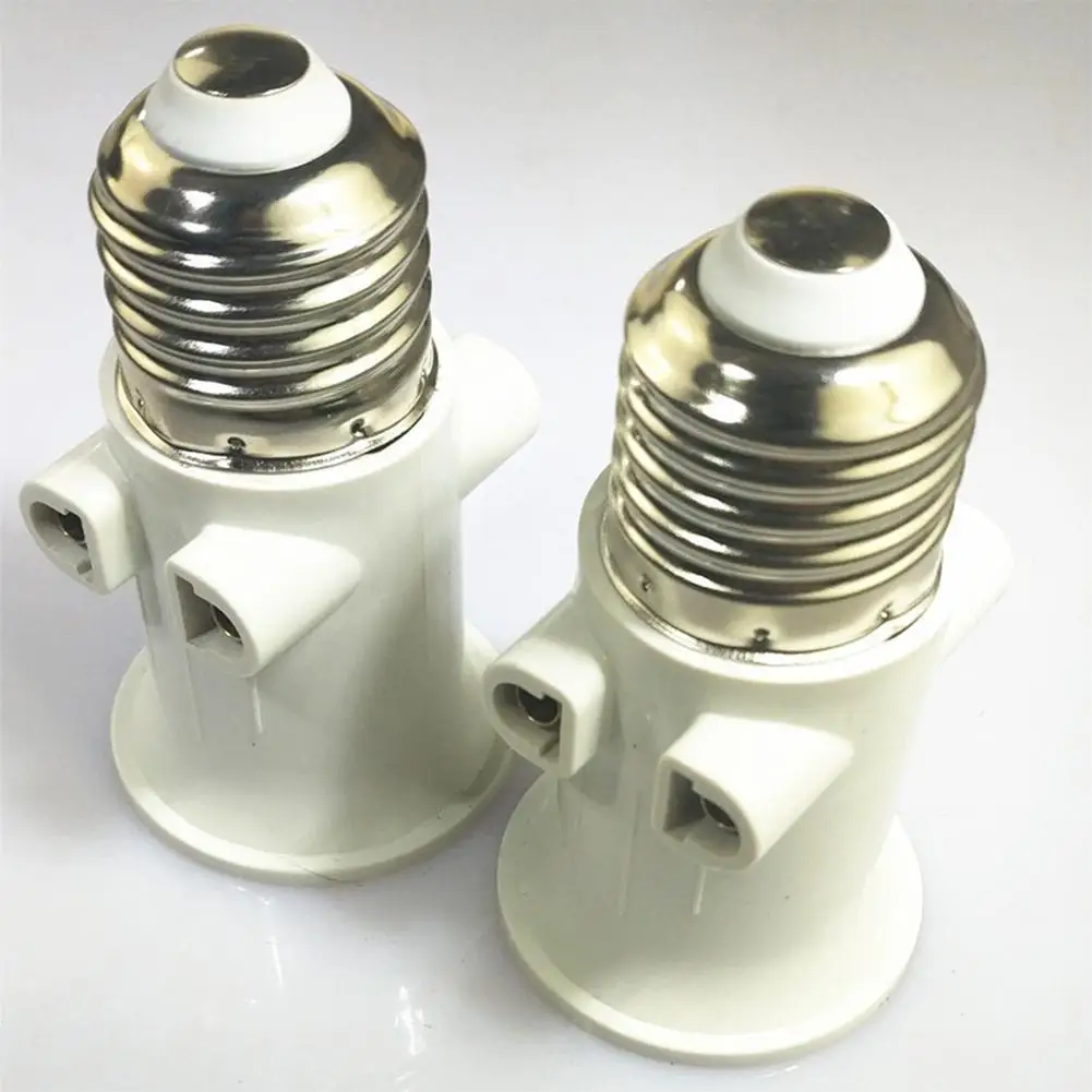 European PBT Fireproof 100-240V 4A Eu Plug Connector E27 Bulb Adapter Lamp Holder Base Socket Conversion Accessories