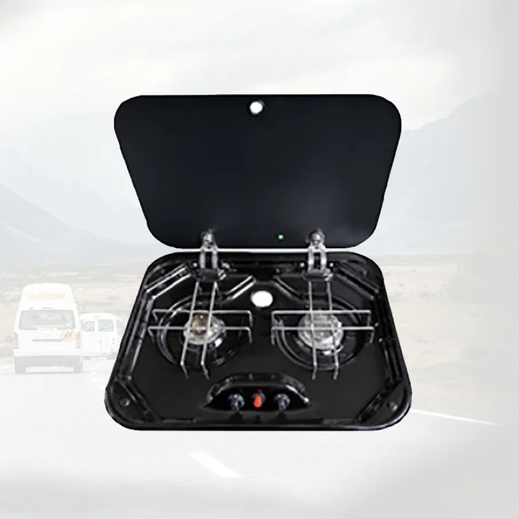 

Adjustable Flame 304 Stainless Steel Black RV Gas Stove For Precise Cooking RV Gas Stove