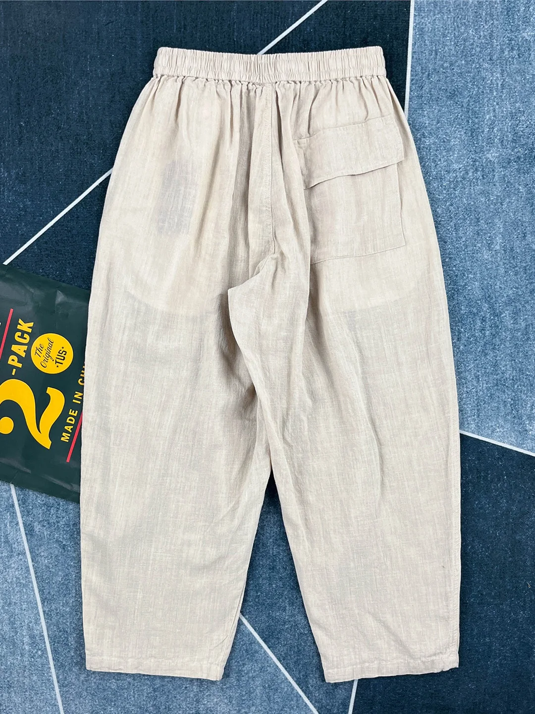 

Linen Wide Leg Pants Straight Cut Loose Fit Summer Casual Trousers Men's Breathable Drapey Lightweight Classic Style