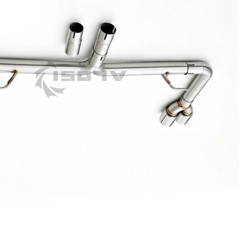 Pointed Quad Outlet Stainless Steel Exhaust Tailpipes For Audi A3 8Y 2.0T 2021-2024 Rear Bumper Exhaust Upgrade Kit