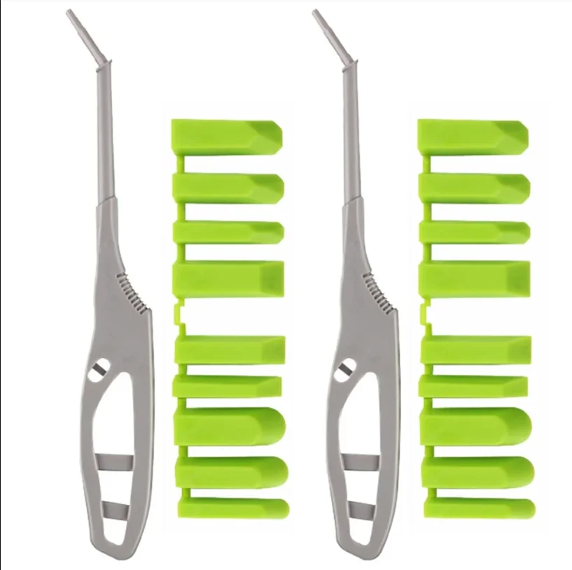 2pcs 9 in 1 Silicone Seam Tools Glass Glue Angle Scraper Multi-angle Sealant Spatula Sealant Spreader Kitchen Floor Caulk Tile