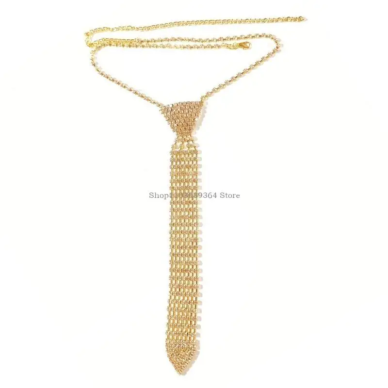 Capas únicas Rhinestones atan collar cristal uniforme traje uniforme corbata uniforme