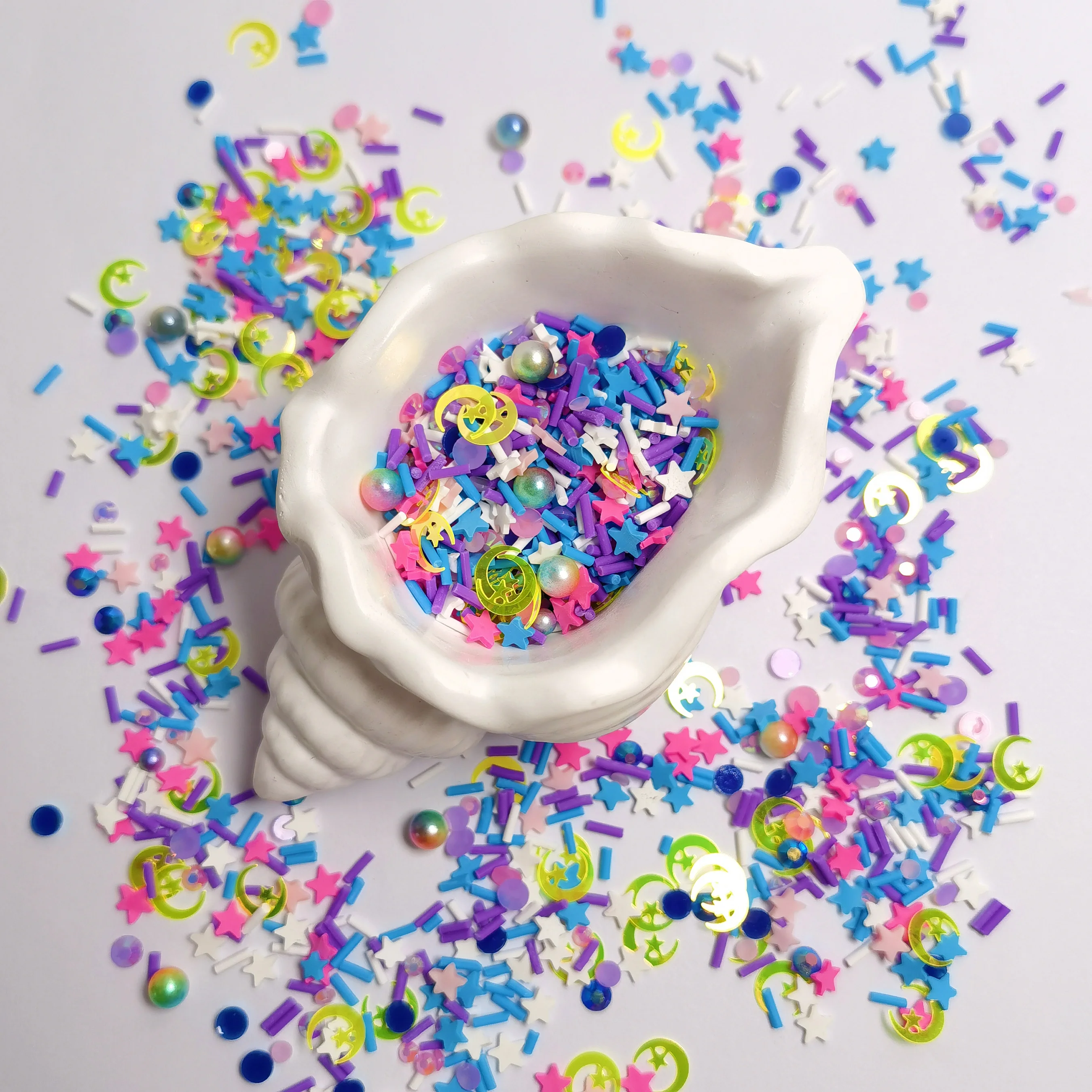 Slime Star Moon Candy Fruit Slices Multi-series Polymer Clay Sprinkles DIY Nail Art Handmade Accessories