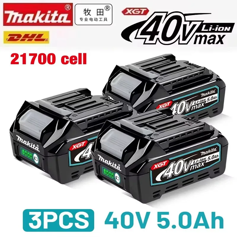 

original makita xgt 40v rechargeable batteries 5.0Ah replacement tool battery makita BL4025 BL4050 BL4080 40v max xgt battery
