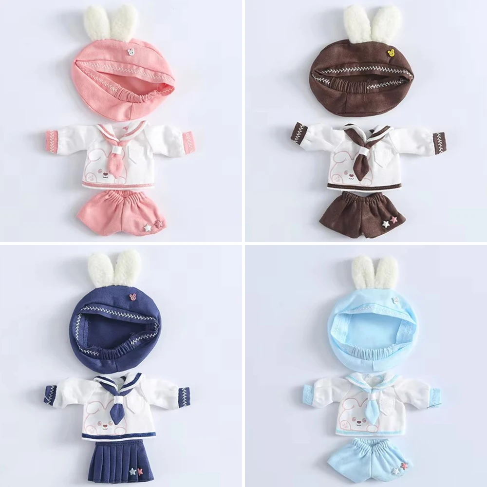 OB11 Clothes Top + Hat + Pants/Skirt Navy uniform Set For 1/12 BJD,Ob11,YMY,Molly, Gsc,Body9 Doll Accessories