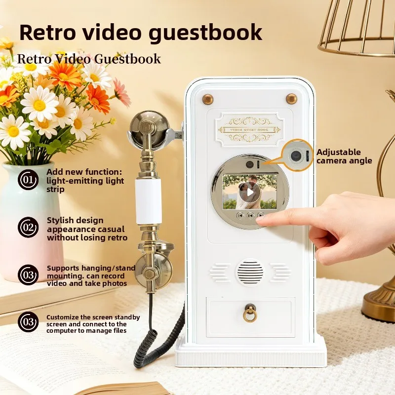 Video Guestbook Blessing Phone Video Signing Machine Wedding Message Phone