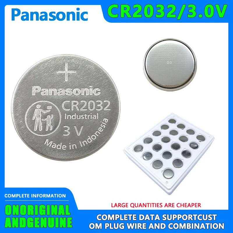 

Original Panasonic CR2032 1PCS button battery, car key remote control, electronic weight scale, toy watch, etc