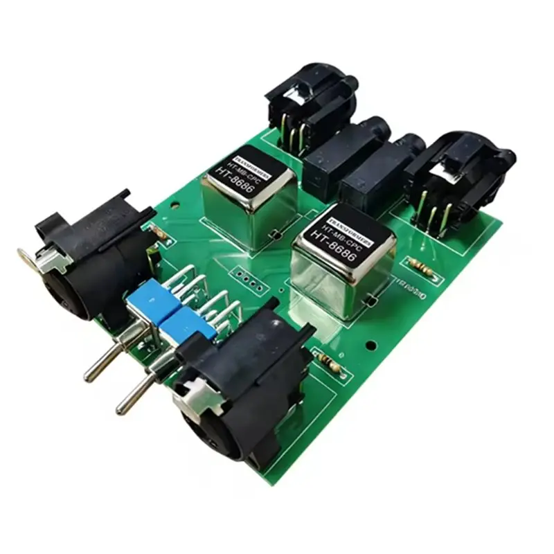 A99E - Aislador de Audio con Reducción de Ruido, Caja DI, Conector 6.35 a XLR, Tarjeta de Sonido para Guitarra Eléctrica Estéreo, Eliminación de Ruido