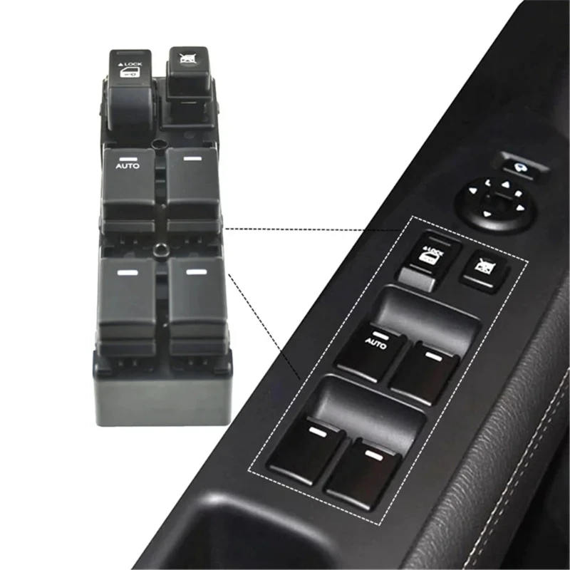 93570-2P100 Driver Side Power Window Control Electric Power Lift Window Button for 2010-2014 Dropship