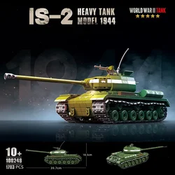 Model-1944 IS-2 Heavy Tank Building Block Toy Collection Model Children For Christmas And Birthday Gifts