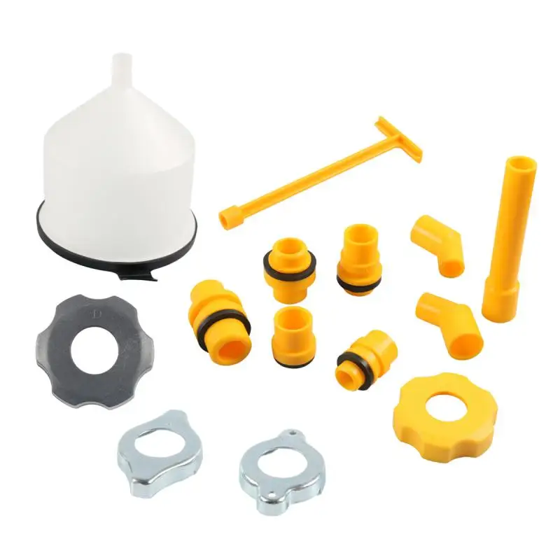 

Universal Vehicles Pour Oil Tool Spill Proof Coolant Filling Kit Plastic Filling Funnel Spout Car Accessories 15Pcs/set