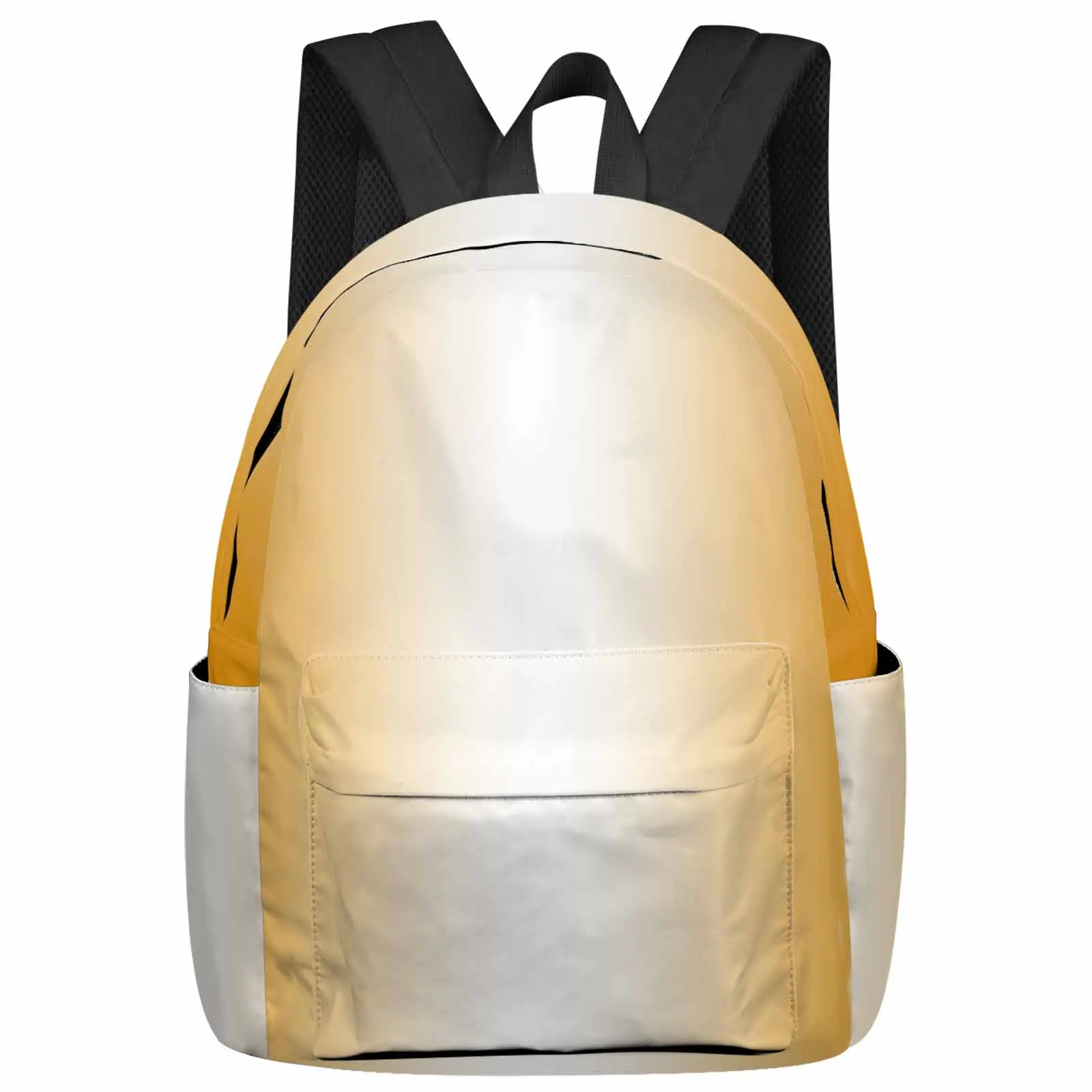 

Orange White Gradient Backpack School Bags for Teenagers Students Laptop Bag Women's Casual Travel Backpack