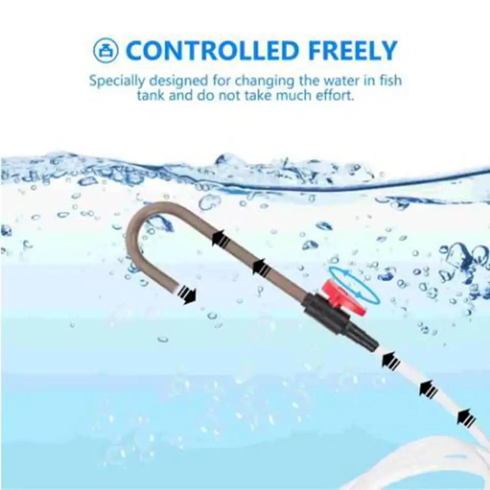 UPVC Aquarium Water Inlet Outlet Tube Hook Design Water Filling Aquarium Change Water Pipe Hanging Type Fish Tank Bend Tube