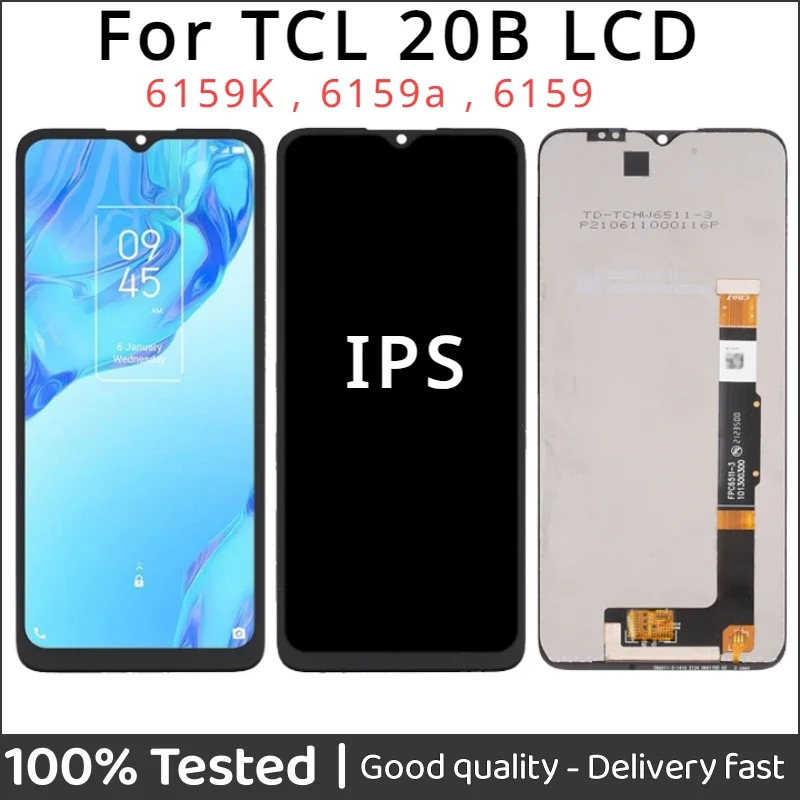 6.52'' IPS For TCL 20B 6159K 6159a 6159 LCD Display Touch Screen Digitizer Assembly Parts