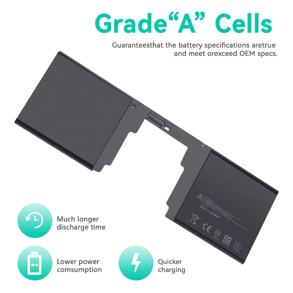 G3HTA041H Laptop Battery for Microsoft Surface Book 2 1813 1793 Keyboard Base Batter 15'' Inch Screen 11.36V 5473mAh