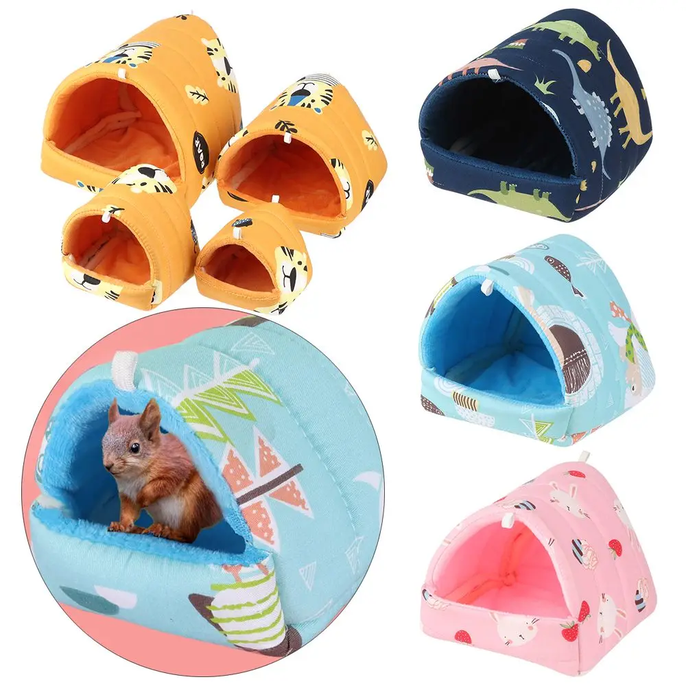 Bequemes Hamster haus Kleintier Schlaf bett weiches Meers chweinchen nest warme Matte Mini käfig für Kaninchen Eichhörnchen matte