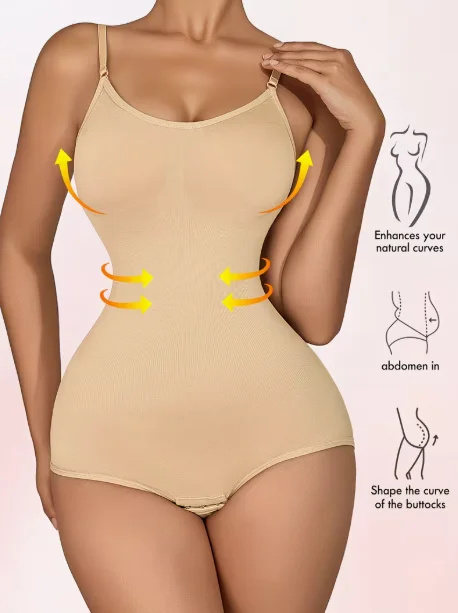 Sous-vêtements amincissants colombiens de couleur unie avec crochets, confortables et sculptants pour femme