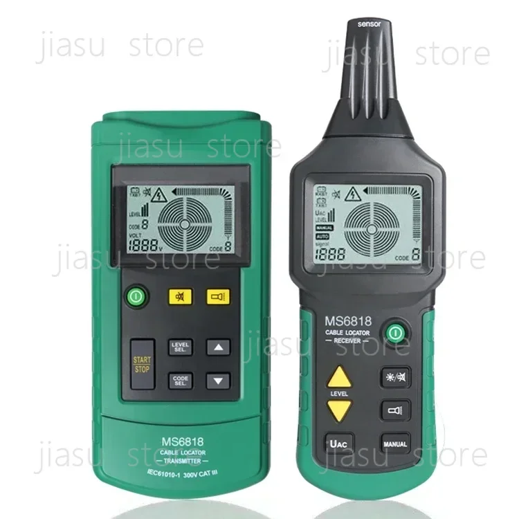 MS6818 Professional Wall Wire Tracker, Water Gas Pipe Locator Short‑Circuit Fault Detector, 12‑400V Voltage Test Instrument