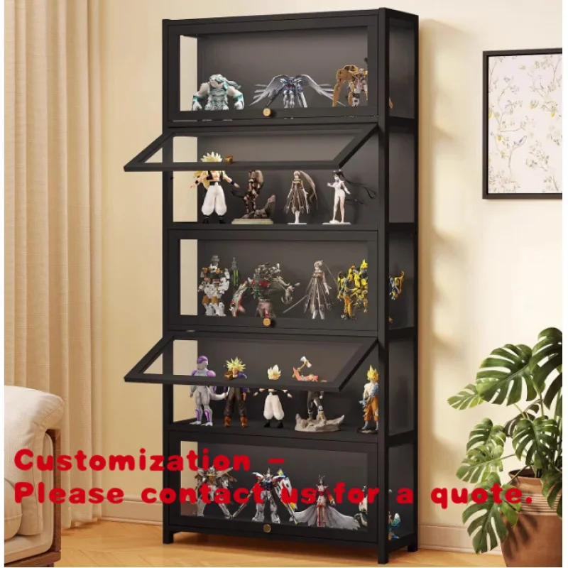

Customize.Home Display Cabinet Living Room Dust-Proof Supermarket Rack Collecting Figurines Building Blocks Mod