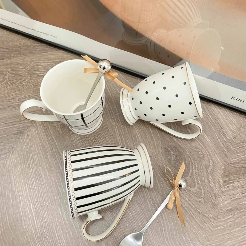 Nordic Retro Light Luxury Coffee Cup Western Phnom Penh Couple Ceramic Cups Premium Afternoon Tea Mug