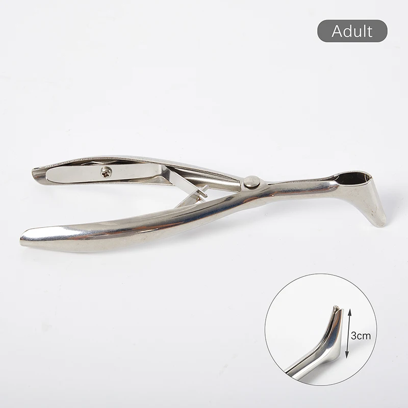 Adult/kids two styles Nose Mirror Ear Canal Dilator Stainless Steel Speculum Nostril Nose Pliers Nasal Dilator