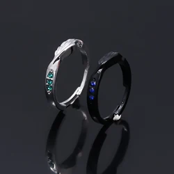 Eren Levi Cosplay Ring Anime Attack on Titan Metal Adjustable Rings for Women Men Props Accessories