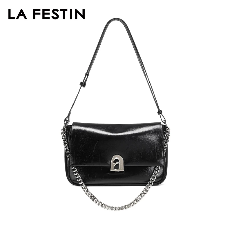 LA FESTIN 2024 Bag for Women\'s Trend Leather Bag Chain Bag Ladies Shoulder Crossbody Bag Large Capacity Bag Messenger Bag