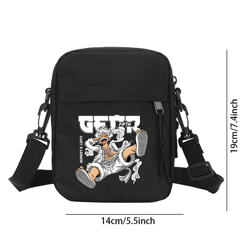 Luffy Shoulder Crossbody Bag Men Women Casual Small Zipper Messenger Sling Bags Simple Sports Pouch Birthday Gift - view 4