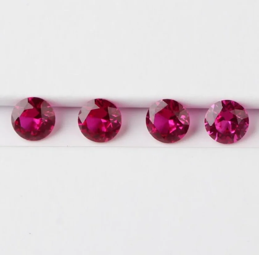 500pcs/bag AAAAA Synthetic Corundum Stone Loose Beads 1-3mm Round Ruby High Temperature Resistance for Make Jewelry Watches