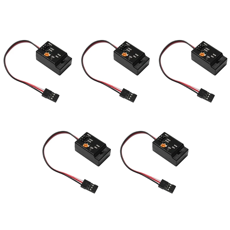 

5X Mini Gyro Gyroscope For WPL D12 1/10 RC Car Drift Racing Car Steering Output Integrated Compact Light-Weight Design