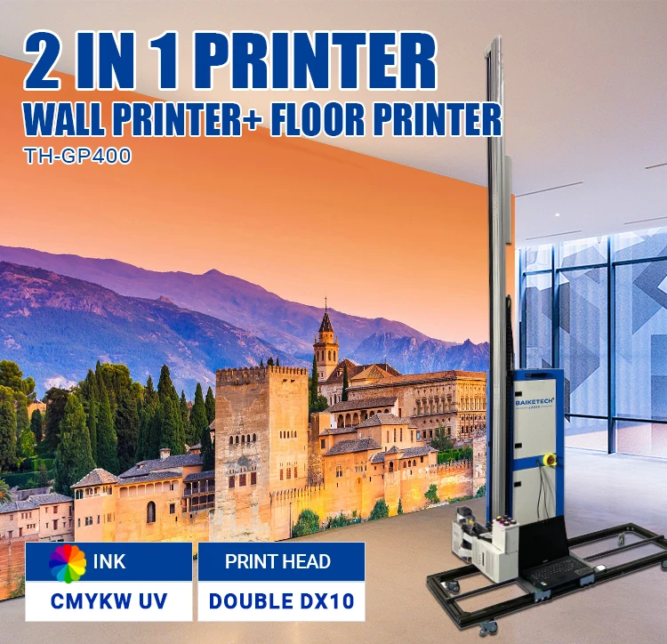 CE Certified Blue Rail-Mounted 3D ผนังและพื้นเครื่องพิมพ์,ภาพจิตรกรรมฝาผนังอัตโนมัติผนังคอนกรีตการผลิตอุปกรณ์ส่งออก