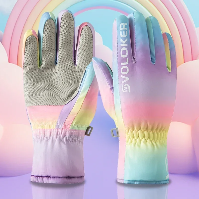 

-gloves Warm Windproof Kids Snow Ski New Warm Ski Gloves Winter Children's Universal Riding Gloves