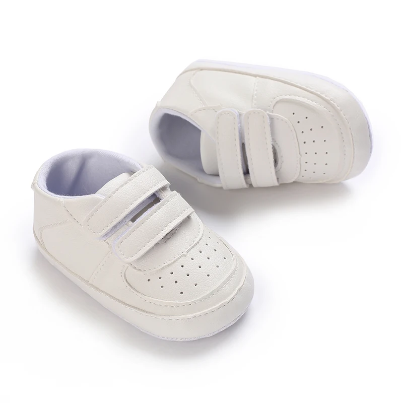 Weiße Tauf-Babyschuhe für Jungen und Mädchen, weichsohlige Baptismusschuhe, Sneakers für Neugeborene, Tauf-Lauflernschuhe – Detail 32