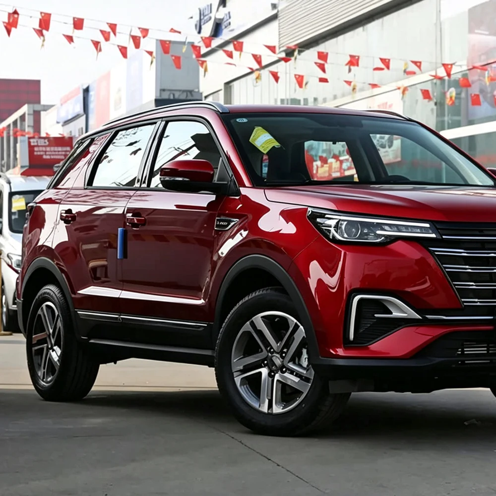 For Changan CS55 PLUS 2020-2022 Exterior Window Decoration Sticker Glossy Black Chrome Delete Protective Film