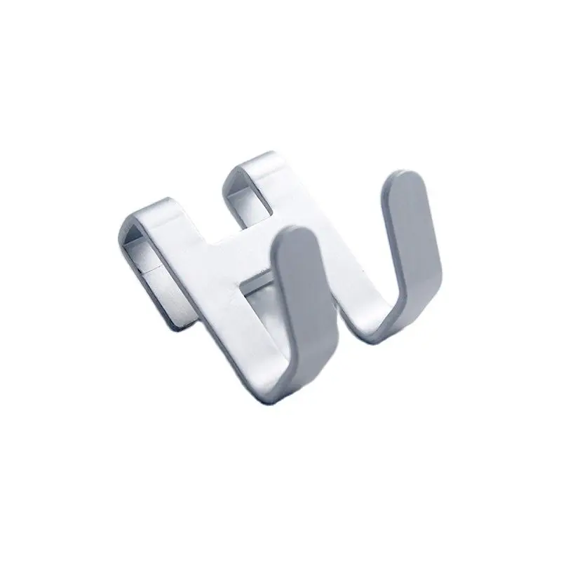 1pcs Space aluminum door hook H shape  Hanging Bathroom kitchen Storage rack shower towel bag tableware Organize Hardware