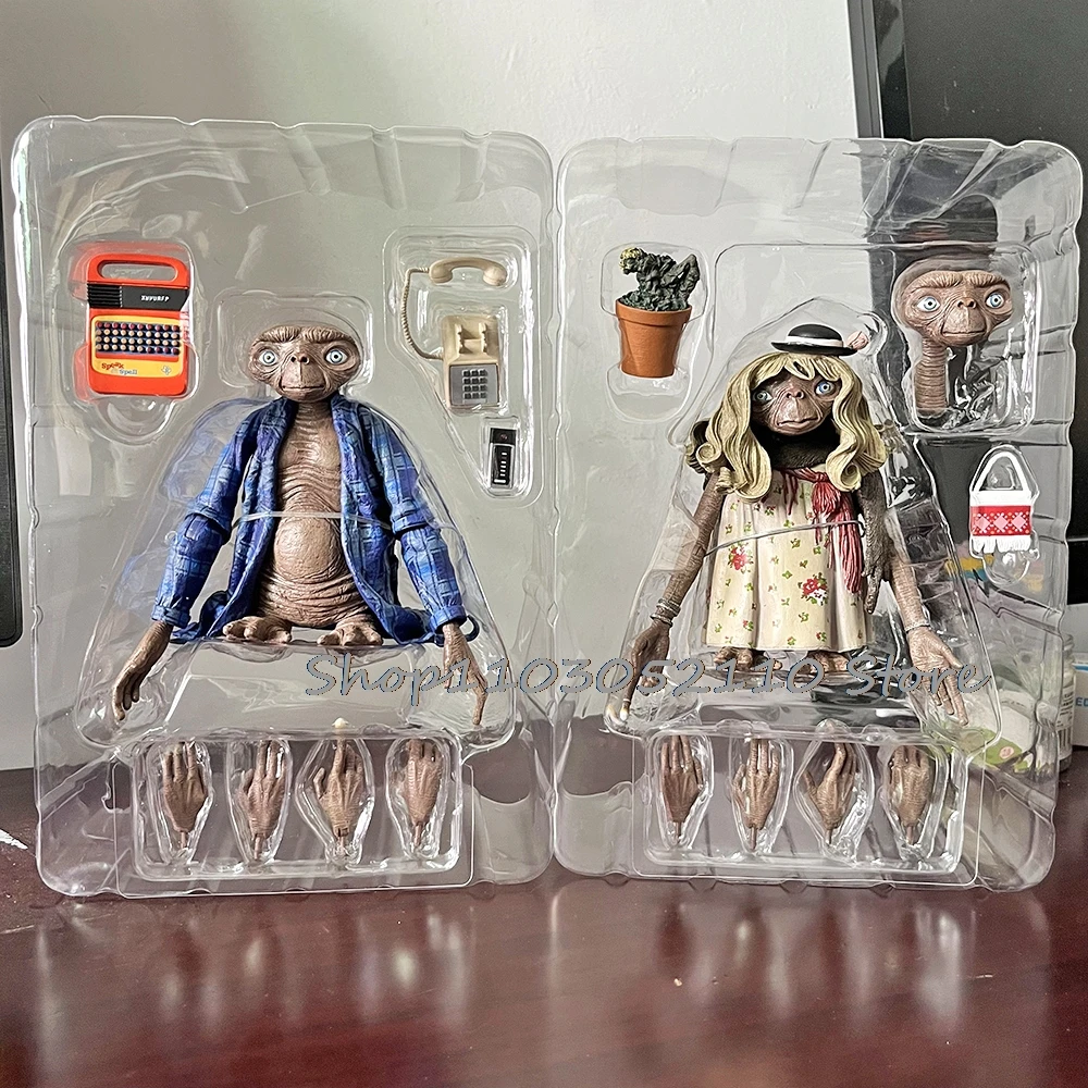 

Neca E.T. Фигурка The Extra-Terrestrial 40-летие, фигурка, телевизионное платье, экшн-фигурка, модель, подарки, игрушки