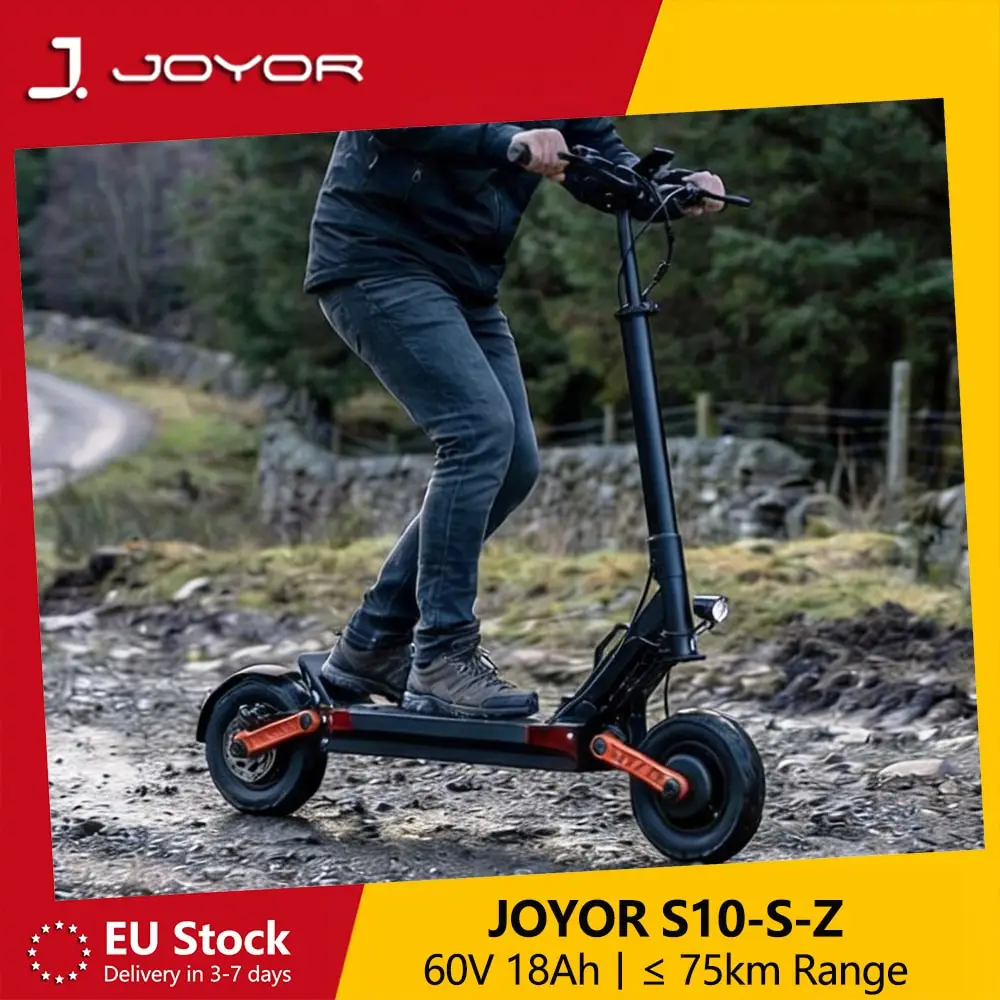 JOYOR S10-S-Z 10 Zoll E-Scooter mit 60V 18Ah Akku, Faltbarer Elektroroller für Erwachsene, 25km/h und 75km Reichweite