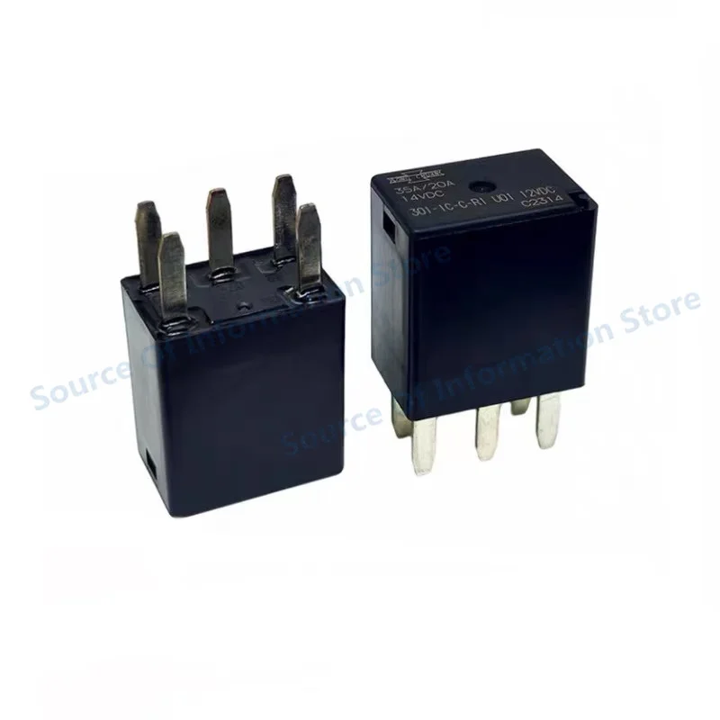 5Pcs 301-1C-C-R1 U01 12VDC Automotive Relays 5Pin 35A/20A- Electrical Parts for Cars