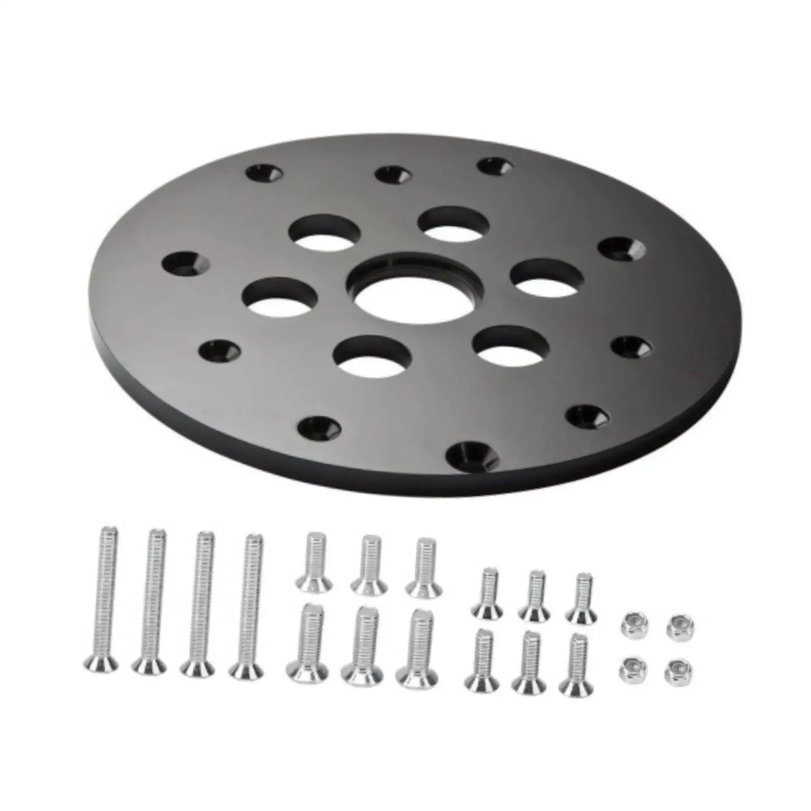 

Guide Bushing Router Plate Professional Easy Attaching with Mounting Hardware Parts 1.25'' Center Opening Router Base Plate