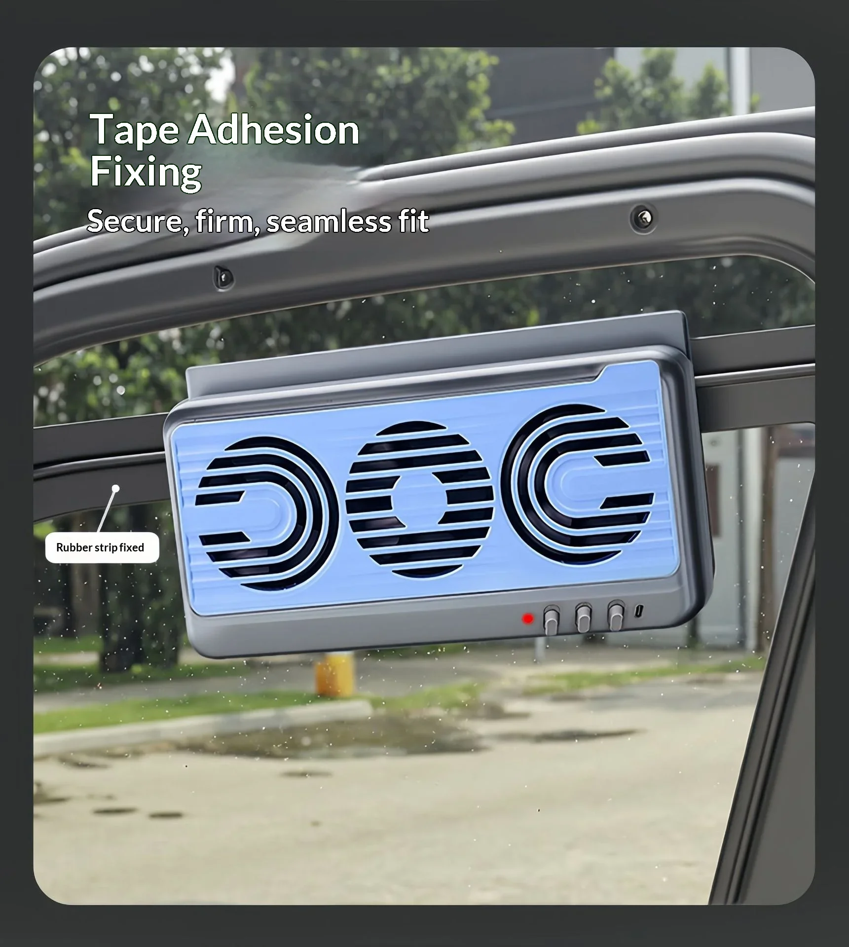 Solar Car Exhaust Fan Suction Blowing Integrated Auto Interior Cooling Air Circulation Ventilation Fan