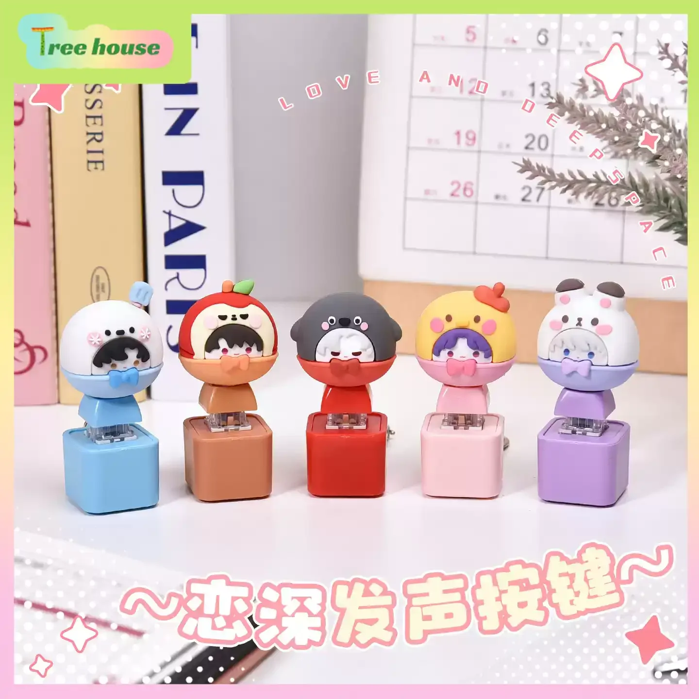 

Love and Deepspace Fan Merch: Sound Keycaps for Zayne, Rafayel, Sylus, Xavier & Caleb - Custom Keyboard Keys & Anime Gifts