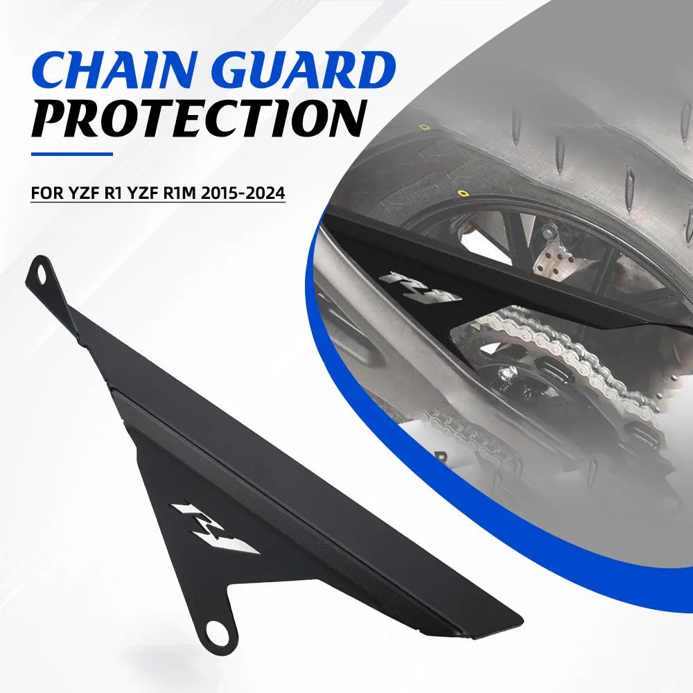 

Motorcycle For Yamaha YZF R1 YZF R1M 2015-2020-2021-2022-2023-2024 Chain Guard Protector Decoration Chain Sprocket Frame Cover