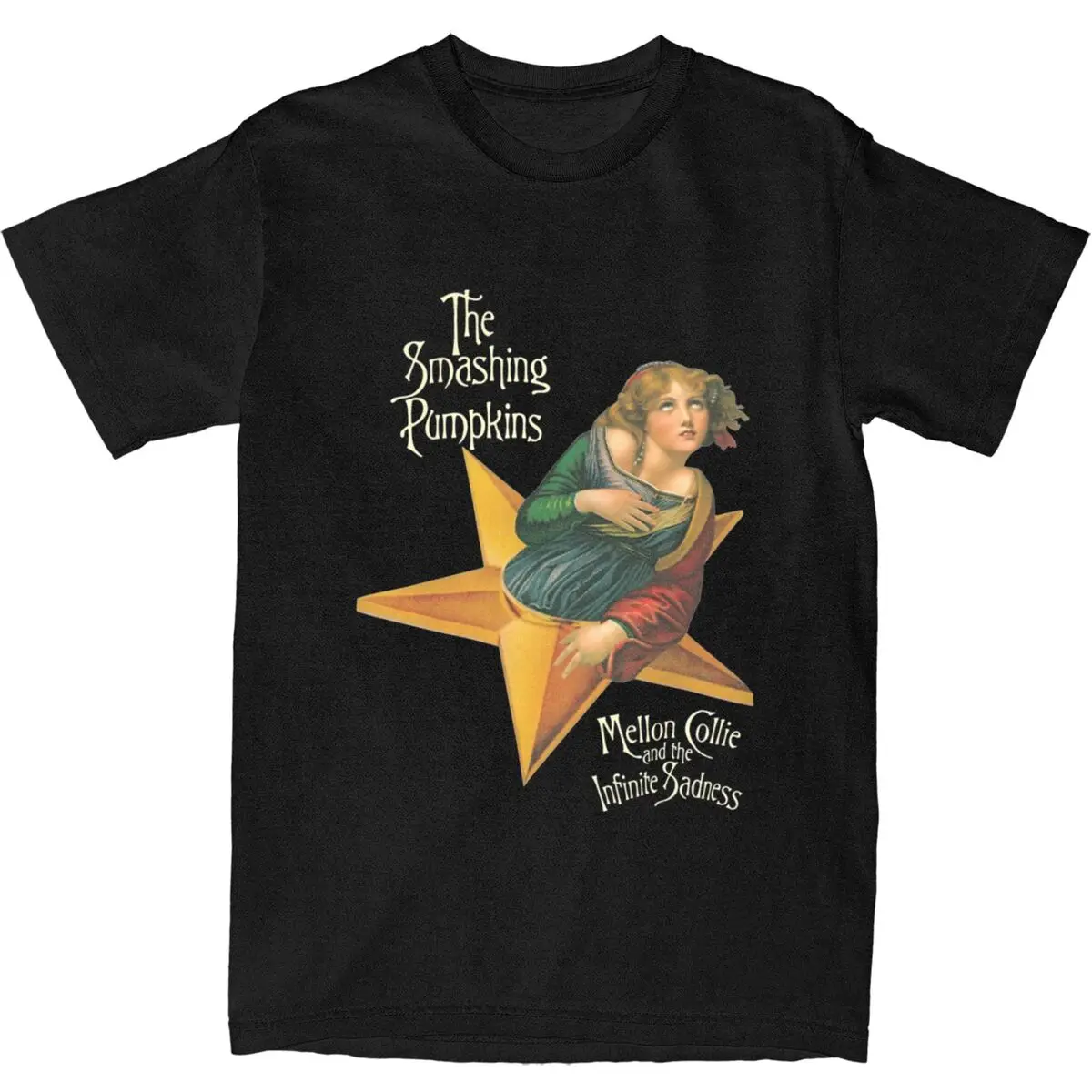 

The Smashing Pumpkins T-Shirt Beach Mellon Collie and the Infinite Sadness Y2K T Shirts Cotton Tee Shirt For Men Top Tees
